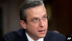 Le Gouverneur de Porto Rico, Alejandro Javier Garcia Padilla, à Washington, le 1 décembre 2015 (AP Photo/Pablo Martinez Monsivais)