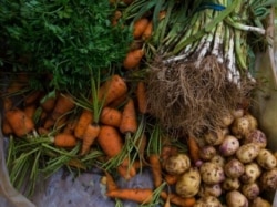 Vegetables for sale at the Kore Lavi marketplace (Photo: USAID)