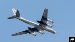 러시아의 Tu-95 전략폭격기. (자료사진)