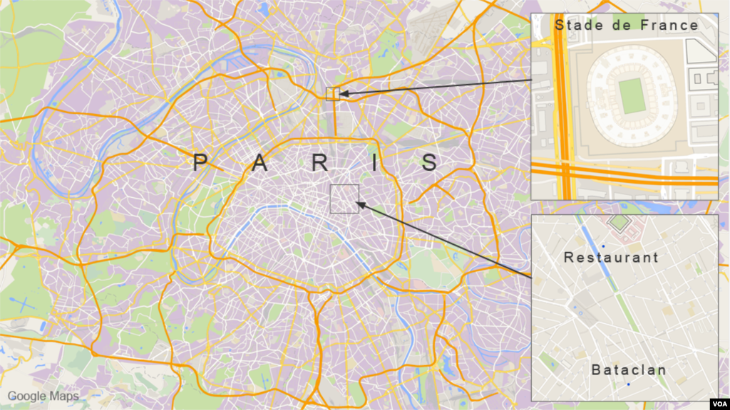 Harin boma bomai a Paris, Nuwamba 13, 2015.