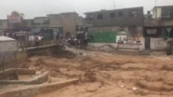 Haiti Tropical Storm Laura - Raging Riviere Froide River Threatens Residents, Homes 