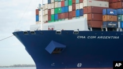 미국 플로리다주 포트마이애미에 대형 화물선이 입항해 있다. (자료사진)