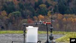 Anjungan pengeboran gas di Dimock, Pennsylvania. (Foto: ilustrasi)