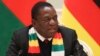 Zimbabwe's President Emmerson Mnangagwa speaks during a meeting with Belarus' President Alexander Lukashenko in Minsk, Belarus, Jan. 17, 2019. 