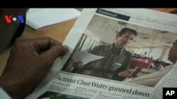 Sam Chanty, Chut Wutty’s wife, said she did not believe her husband was shot by In Ratana, or that In Ratana had been shot twice in the torso by accident.