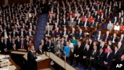 President Barack Obama gives his State of the Union address during a joint session of Congress, Feb. 12, 2013