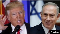 Presiden AS Donald Trump (kiri) dan PM Israel Benjamin Netanyahu (foto: dok).
