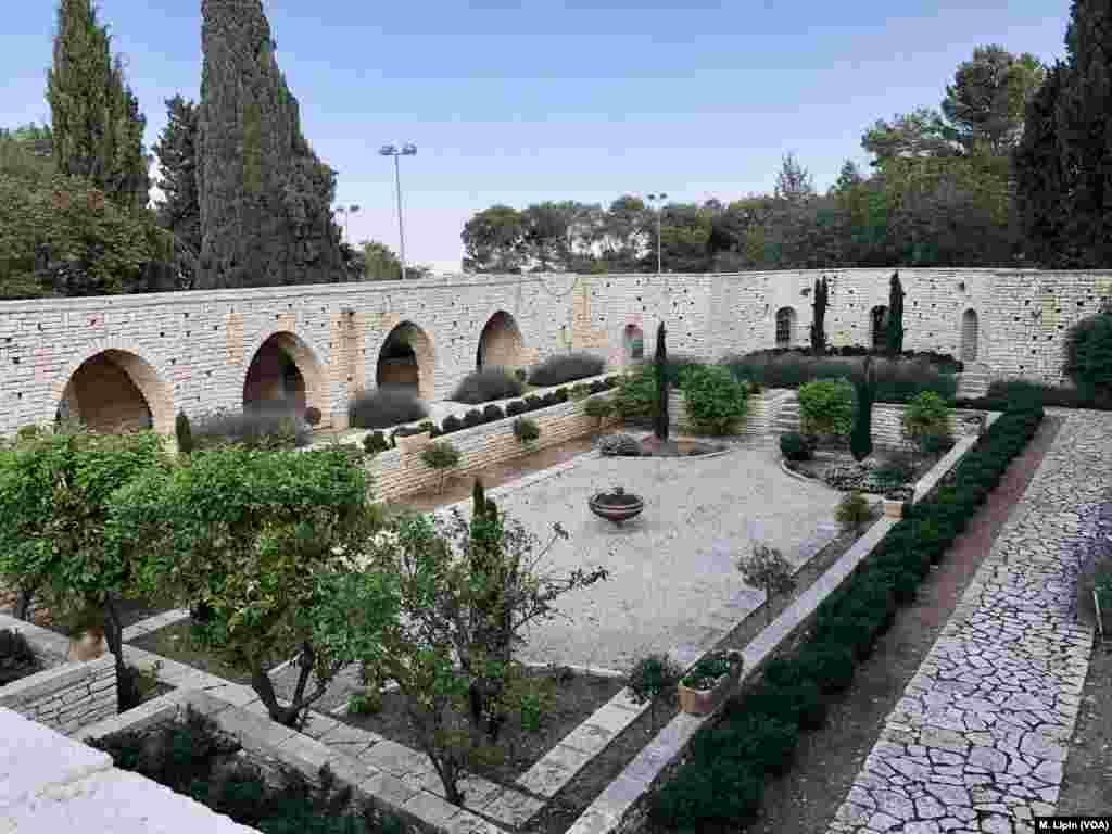 UNTSO also has restored Government House's sunken garden, seen here, April 6, 2018.