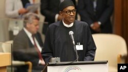 Shugaba Mohammadu Buhari a Taron Kolin MDD