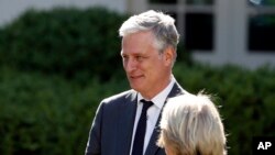 로버트 오브라이언 미국 백악관 국가안보보좌관이 7일 백악관에서 열린 '국가 기도의 날' 행사에 참석했다.
