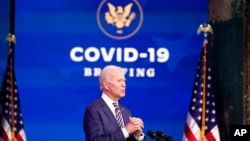 President-elect Joe Biden speaks at The Queen theater, in Wilmington, Del., Dec. 29, 2020.