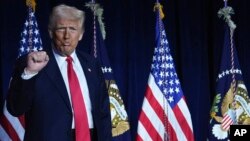 প্রেসিডেন্ট ডনাল্ড ট্রাম্প ওয়াশিংটন হিলটনে ন্যাশনাল প্রেয়ার ব্রেকফাস্টে যোগ দিয়েছেন। ওয়াশিংটন। ফটোঃ ৬ ফেব্রুয়ারি, ২০২৫।