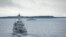 Swedish minesweeper HMS Kullen patrols the Stockholm Archipelago Oct. 19, 2014, searching for what the military says could be a foreign underwater threat.