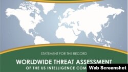 របាយការណ៍​​របស់​ភ្នាក់ងារ​កិច្ចការ​សម្ងាត់​សហ​រដ្ឋ​អាមេរិក​​​​ស្តីពី​ការ​គំរាម​កំហែង​នៅ​ទូទាំង​ពិភព​លោក​ ​ចេញ​កាលពី​ថ្ងៃ​ទី​១៣ ​​ខែ​កុម្ភៈ ​ឆ្នាំ​២០១៨​។ (ថត​ពី​គេហទំព័រ dni.gov)