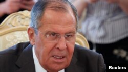 Menteri Luar Negeri Rusia Sergei Lavrov, di Moskow, Rusia, 15Mei 2018. (Foto: dok).
