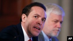 Howard Zucker, New York state's acting health commissioner, answers a reporter's question after presenting the state's findings on hydraulic fracturing at the Capitol in Albany, Dec. 17, 2014.