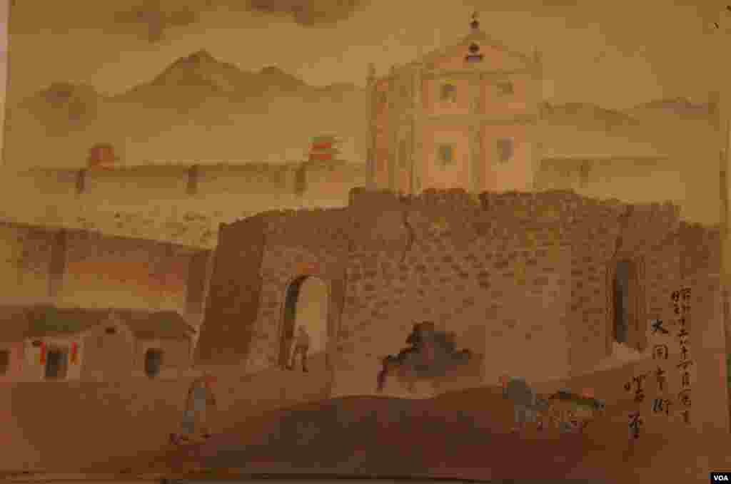 第六辑封套上有关“大同市街”的说明是“在支那少见的三重城墙相依而饶，附近有世界著名的云岗石佛寺，任由不知石佛数目的我守备兵保护”。