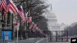 Mandhari ya Washington inavyoonekana kabla ya siku ya kuapishwa Rais mteule Joe Biden, Januari 20,2021