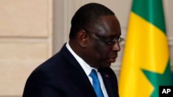 Le président sénégalais Macky Sall à Paris, France, 12 juin 2017. 