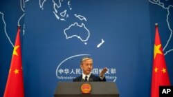 왕원빈 중국 외교부 대변인.