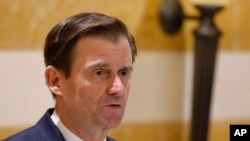 FILE - U.S. Undersecretary of State for Political Affairs David Hale is seen in a Jan. 14, 2019, photo.