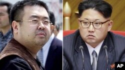 Officials are investigating the death of Kim Jong Nam (left), half-brother of Kim Jong Un North Korea's leader. Critics say the killing is further evidence of illegal activity by North Korea.