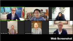 تصویری از نشست مجازی حقوق بشر در ایران