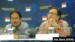 Menteri Keuangan, Bambang Brodjonegoro (kanan) dan Menko bidang Perekonomian, Sofyan Djalil. (Foto: Dok)