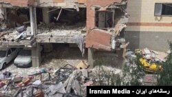 ساختمان تخریب شده بر اثر انفجار در ایران ـ آرشیو