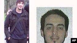  នៅ​ក្នុង​រូបភាព​ផ្គុំ​ចូល​គ្នា​មិនមាន​កាលបរិច្ឆេទ​មួយ​ ដែល​ត្រូវ​បាន​ផ្តល់​ឲ្យ​ដោយ​ប៉ូលិស​សហព័ន្ធ​ប៊ែលហ្ស៊ិក​នៅ​ក្រុង​ព្រុចសែស​កាល​ពី​ថ្ងៃ​ច័ន្ទ ទី២១​ ខែ​មិនា ឆ្នាំ២០១៦ បង្ហាញ​ពី​ជនសង្ស័យ Najim Laachraoui។