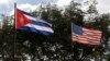 Flags of Cuba and the U.S. flutter in Havana, Cuba, Dec. 19, 2014. 