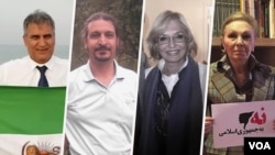 از راست: شهبانو فرح پهلوی، گوگوش، حشمت الله طبرزدی و منوچهر بختیاری