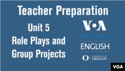 Let's Teach English Unit 5: Role Plays and Group Projects