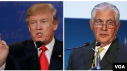 Donald Trump da Rex Tillerson mutumin da ya nada sakataren harkokin waje