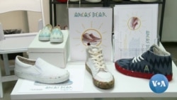 VOA英语视频：回收、循环再利用：洛杉矶设计师设计出素食概念鞋