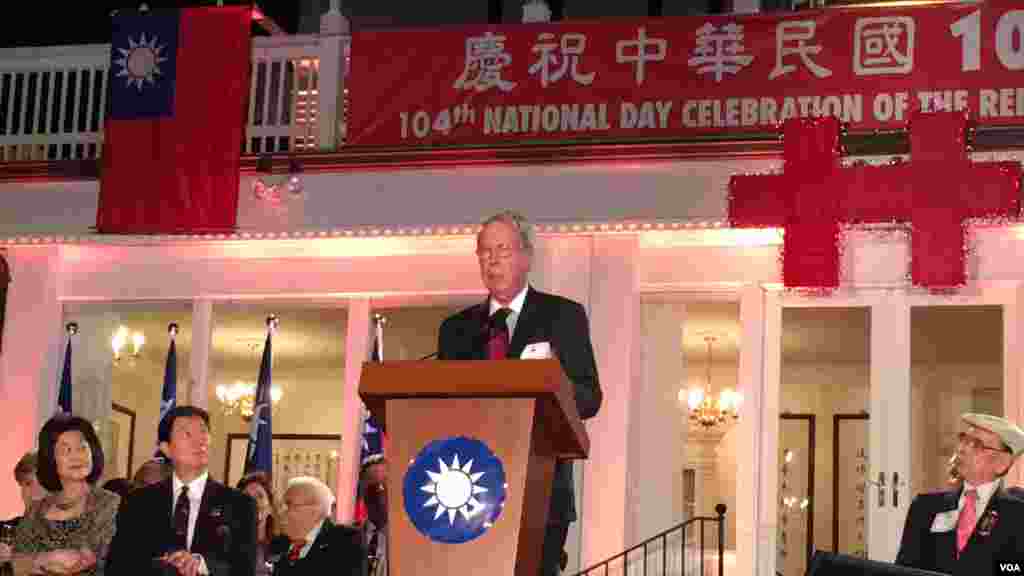 美国在台协会主席薄瑞光（美国之音钟辰芳拍摄） 