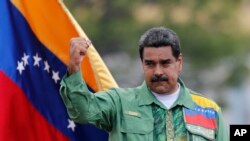 Le président vénézuélien Nicolas Maduro lors du meeting de campagne de clôture à Caracas, le 17 mai 2018.