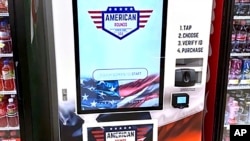This undated photo provided by American Rounds shows a vending machine that sell ammunition in several locations across the United States. The machines scan a customers’ drivers license and uses facial scanning to verify a purchaser’s identity and that they are at least 21.