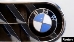 The logo of German manufacturer BMW is seen in Zurich, Switzerland, June 10, 2016. 