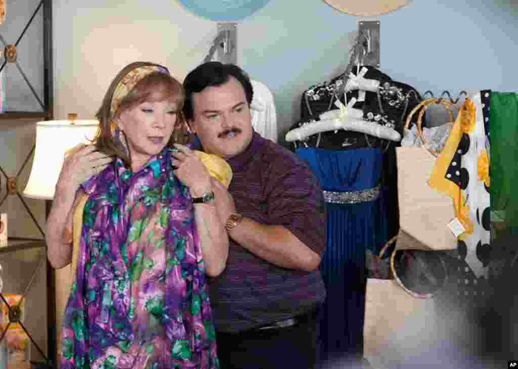 Shirley MacLaine and Jack Black in a scene from &quot;Bernie&quot; (Photo courtesy Millennium Entertainment)