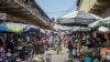 Un marché de Cotonou au Bénin.