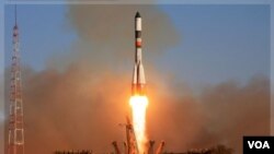 Pesawat Kargo "The Progress" meluncur dari Kosmodrom Baikonur di Kazakhstan (Foto: dok).