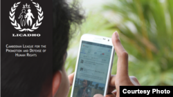 LICADHO's report, Going Offline: The Threat to Cambodia's Newfound Internet Freedoms, issued in May 2015 (Courtesy Photo of LICADHO)