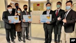 타이완 외교부가 18일 리투아니아 수도 빌뉴스에 대표부를 개설했다며 사진을 공개했다.