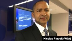 Moïse Katumbi lors de son passage à Washington, le 29 novembre 2016 (VOA/Nicolas Pinault)