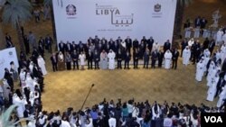 Para Menteri Luar Negeri menghadiri pertemuan kelompok Kontak Libya di Abu Dhabi, UEA (9/6).