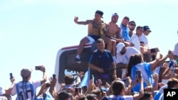 'Yan wasan Argentina akan bas