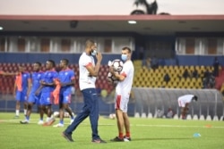 Haiti national team practice. (FHF Facebook)