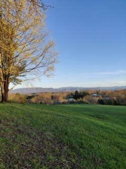 View of Smoky Mountains from Wilder's home in Dandridge, Tennessee.