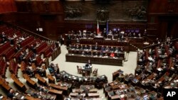 A view of the Italian parliament.